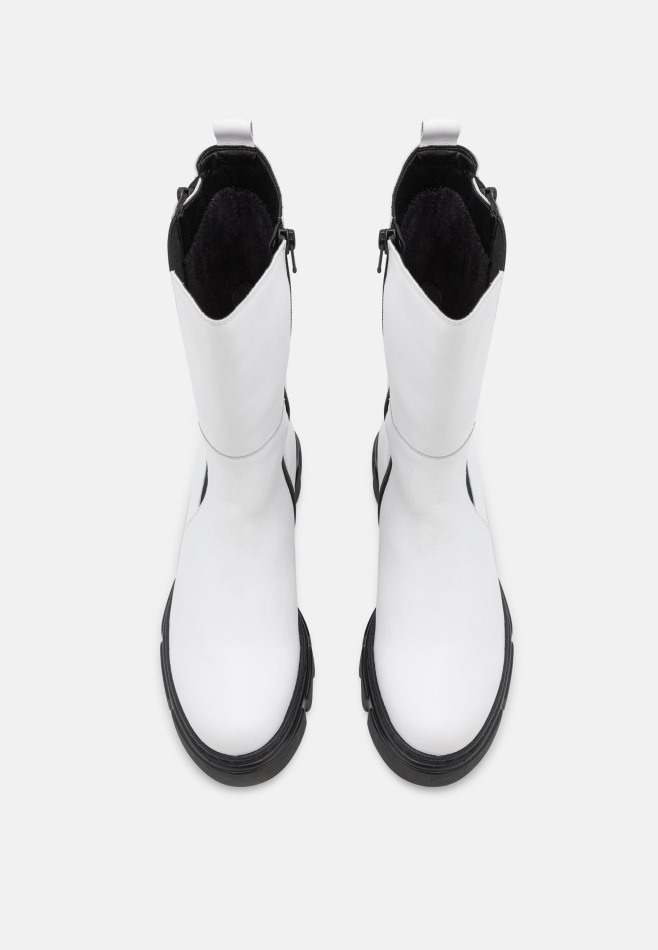 Bottes Plateforme Gabor | Blanc/noir Exclusif